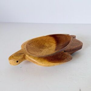 Hawaiian Honu Wooden Tray – Sea Turtle Trinket Dish, Acacia Wood 8”